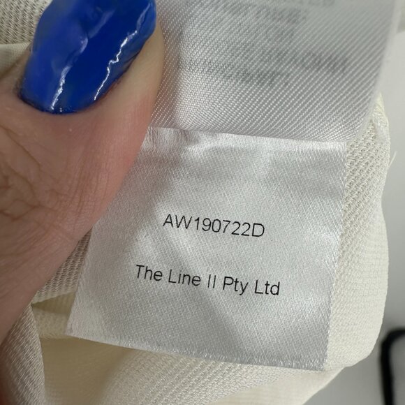 Acler Indiannah Cowl Drape Neck Maxi Dress Ivory Jersey Size 6 - Picture 11 of 12